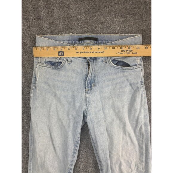 Joe's Jeans The Lara Jeans Womens 27 Mid Rise Cigarette Crop Ripped Knee - Picture 3 of 10